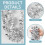 Christmas Tinsel Ribbon Silver 70.8 Inch 6 Pack 3