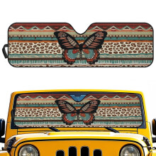 Jeep Wrangler Sun Shade Tribal Butterfly Design UV Heat