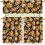 Sunflower Pumpkin Kitchen Curtains Valance and Tier Set 3 4