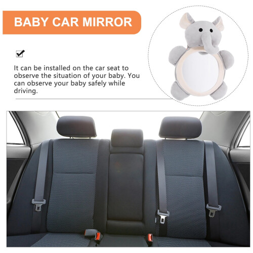 Car Child Mirror Plastic Rearview Mirror Blue 1 Pack 2