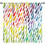 Rainbow Raindrops Curtains Watercolor Abstract Pattern 1