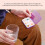 Pilulier hebdomadaire portable à 6 compartiments violet 6