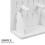 Pegboard Display Stand Storage Organizer White Wood Plastic 6