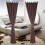 Privacy Curtains Polyester Brown 1 Set 3