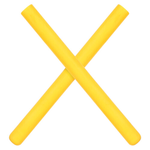 Yellow Silicone Drumstick Tips for Quiet Practice 2 Pcs 2