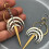 Boho Oval Drop Earrings 925 Silver Gold Plated A Pair 5