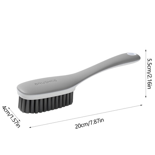 Shoe Cleaning Brush Hard Bristle Plastic Handle 20cm 2
