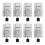 Latch Locks for Interior Doors Silver 8 pcs 3.1 x 1.5 in 3