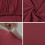 Stretch-Stuhlhussen, 6er-Set, weinrot, waschbar, abnehmbar 4