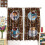 Coffee Kitchen Curtains Rustic Brown Print 42x54 Inch 3