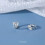 Sterling Silver CZ Star Hoop Huggie Earrings 6