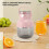 Mini Blender Cup Portable USB-Powered 500 ml Pink 5