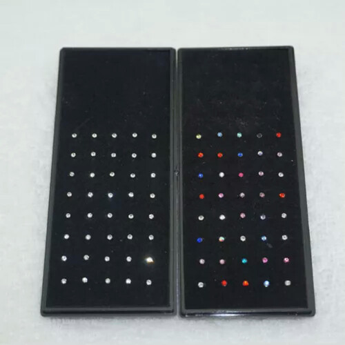Crystal Nose Stud Body Piercing Jewelry 60 pcs 2
