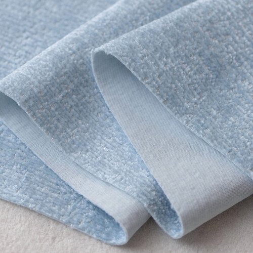 Chenille Fabric Beige Solid Color 39x57in 1