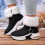 Women's Winter Snow Boots Pointed Toe Black Size 8 2
