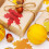 Fall Maple Leaves Table Decorations Gold Glitter Paper 8