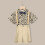 Boy Easter Semi-Formal Outfit Khaki Suspender Shorts Set 2