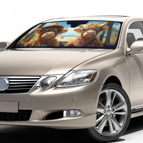 Car Sun Shade Front Windshield UV Blocking Reflective 2