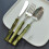 304 Stainless Steel Cutlery Set Beautiful Tableware Fork, for Kitchen Pieces Wedding Gift 5
