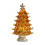 Glass Christmas Tree Decor with Star Gold 1