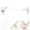 Violin Shoulder Support with Acrylic Pad White 1pc 8