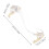 Violin Shoulder Support with Acrylic Pad White 1pc 6