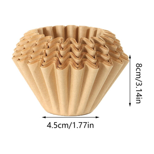 Coffee Filter Paper Disposable Cake-Shaped 185mm 50 Pcs 2
