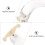 Violin Shoulder Support with Acrylic Pad White 1pc 5