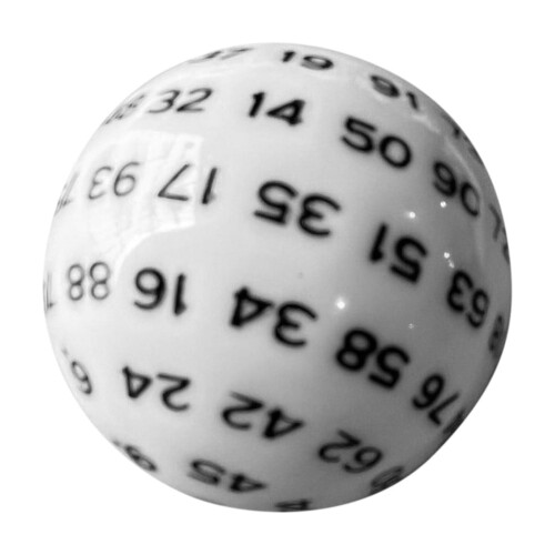 100-Sided Dice Acrylic Polyhedral Set for D&D RPGs