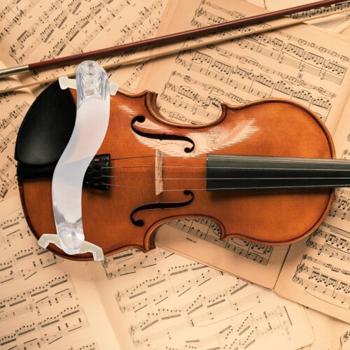 Violin Shoulder Support with Acrylic Pad White 1pc 2