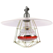 Chicken Brooder Heat Lamp White Metal 1 Piece