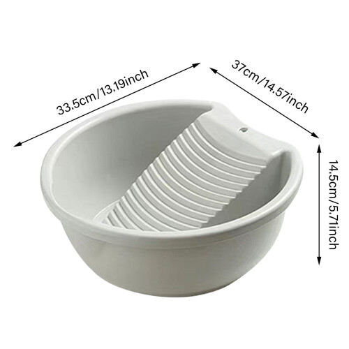 Lightweight Hand Washing Basin for Clothes Laundry 2