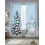 Sheer Christmas Tree and Snowman Curtains 52x84 in Light 2