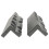 Universal 4-inch Vise Soft Jaws Magnetic Reversible Pads 4