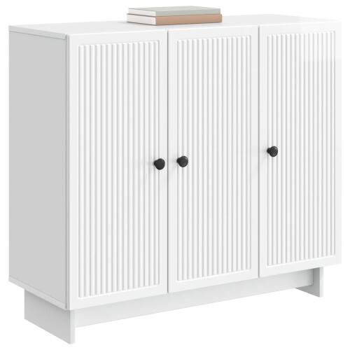 VidaXL vidaXL Sideboard High Gloss White 89 x 34.5 x 80 cm Engineered Wood 2
