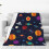 Παιδική Κουβέρτα Space Throw Λούτρινη Fleece Σκούρο Μπλε 40x50 Ίντσες 2