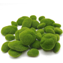 30 PCS 3 Size Artificial Moss Rocks Decorative, Green Moss Balls,Moss Stones, Fake Moss Decor for Floral Arrangements