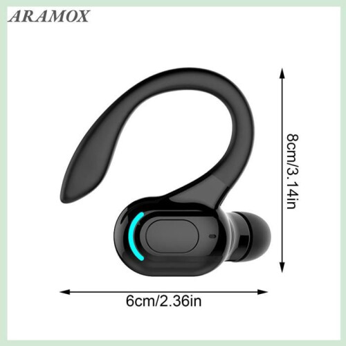 Bluetooth 5.2 Single Ear Earbud with Charging Case, Ergonomic Headset for Calls and Computer Use 1