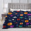 Παιδική Κουβέρτα Space Throw Λούτρινη Fleece Σκούρο Μπλε 40x50 Ίντσες 7