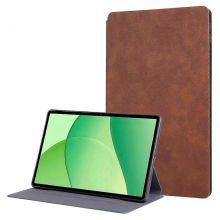 Stoßfeste Tablet-Hülle aus PU-Leder für Oppo Pad SE mit Ständer, Braun, schlanke Schutzhülle