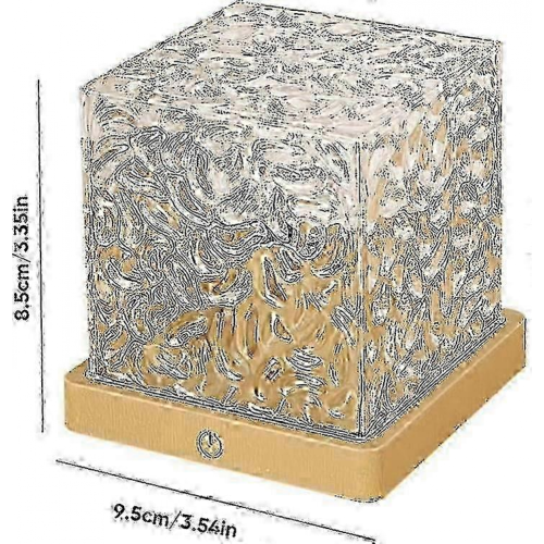 Celestial Cube Lamp with 16 Color Wave Effects, Remote Control, Rechargeable LED Night Light 2