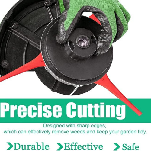 30-pakning plastgresstrimmerblader 83 mm trådløs trimmer reserveklippeblader kompatible med Einhel 2