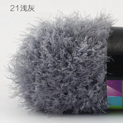 Super Soft Mixed Fiber Yarn Roll Light Gray 100g
