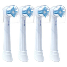 4pcs Replacement Toothbrush Heads for Oral B Io3 Io4 Io5 Io6 Io7 Io8 Io9 Soft Bristle Round Heads White