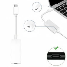 Adaptér Thunderbolt 3 na Thunderbolt 2, kompatibilní s USB-C, odolný vysokorychlostní přenos dat pro Mac a PC