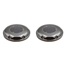 2X Ventilateur Solaire Ventilateur D'Échappement Rechargeable Évent Solaire 215Mm pour Caravanes Bateaux Vert House RV Camping-Car