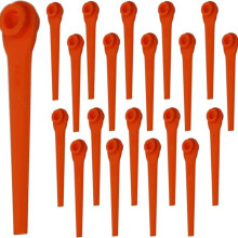 Kunststof vervangingsbladen compatibel met Flymo SimpliTrim Li accugrastrimmer en trimmer, verpakking van 20 stuks