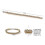 Silver and Gold Two Tone Titanium Bracelet, 21 cm, Elegant Women's Accessory 3