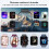 IP68 Waterproof Smart Watch with Bluetooth Calling, Heart Rate and Sleep Tracking, Includes Two Straps 5