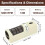 Automatic Kitchen Knife Sharpener, Professional Electric Sharpener, 3-Stage Speed, 5800RPM Diamond Wheels, USB 2